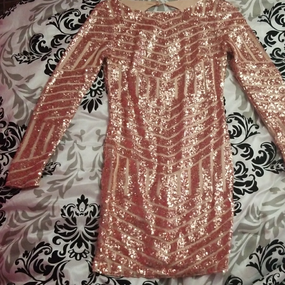 Rose gold dress